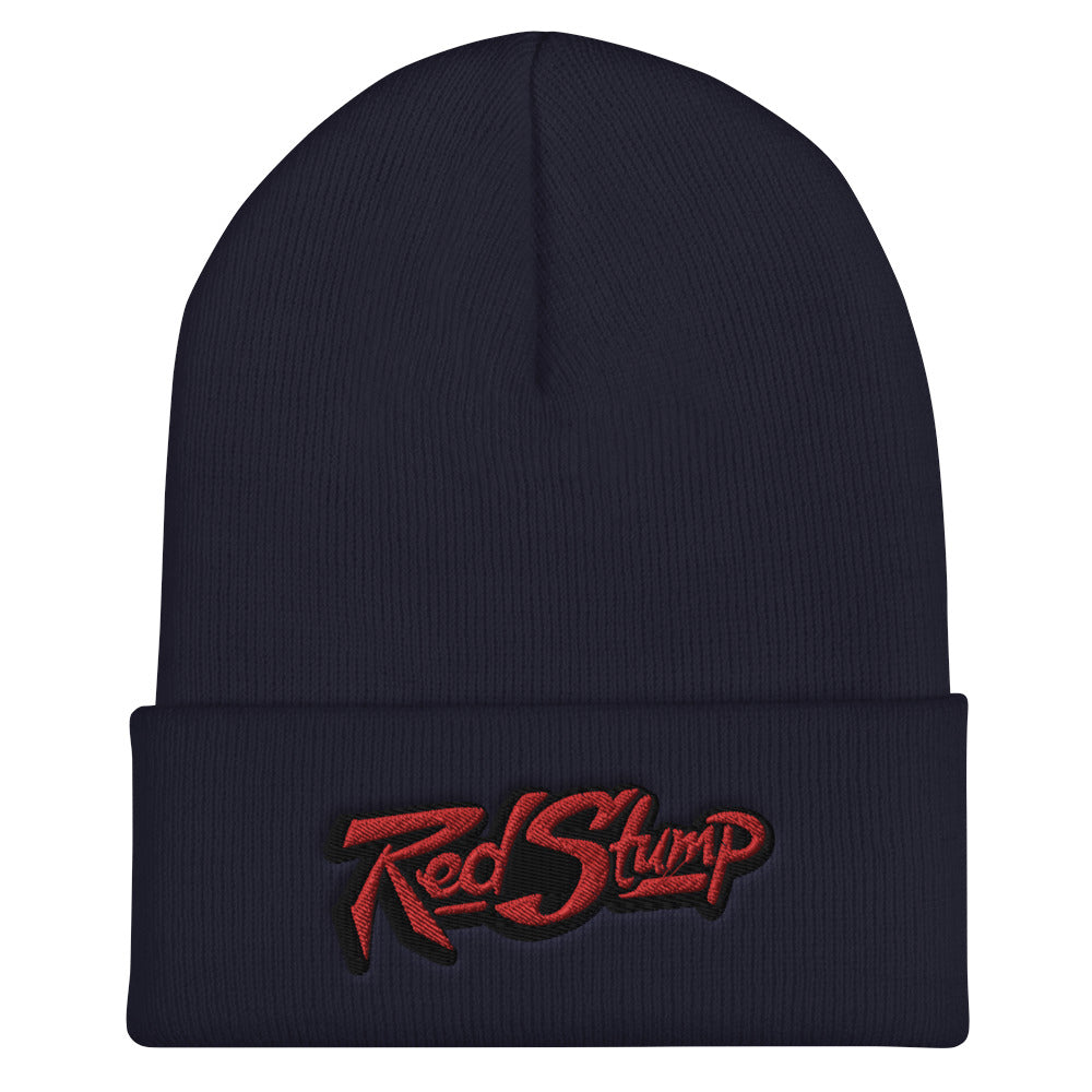 Red Stump Cuffed Beanie