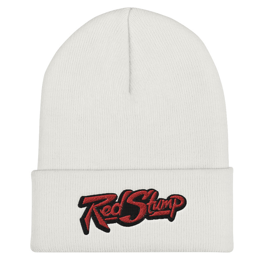 Red Stump Cuffed Beanie